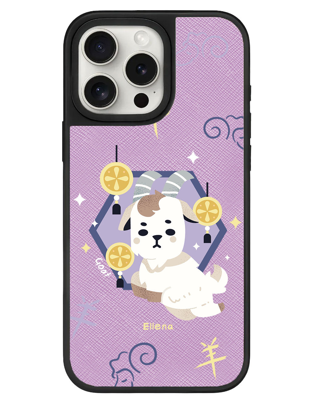 iPhone Leather Grip - Goat (Shio / Chinese Zodiac)