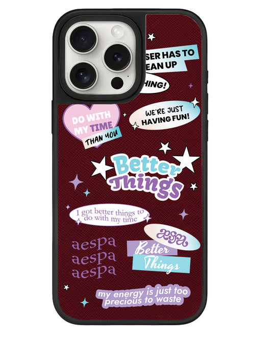 iPhone Leather Grip - Aespa Better Things