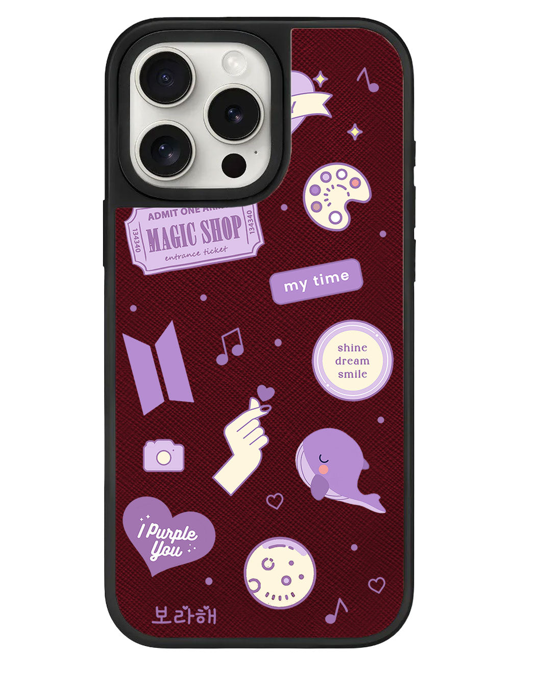 iPhone Leather Grip - BTS Sticker Pack