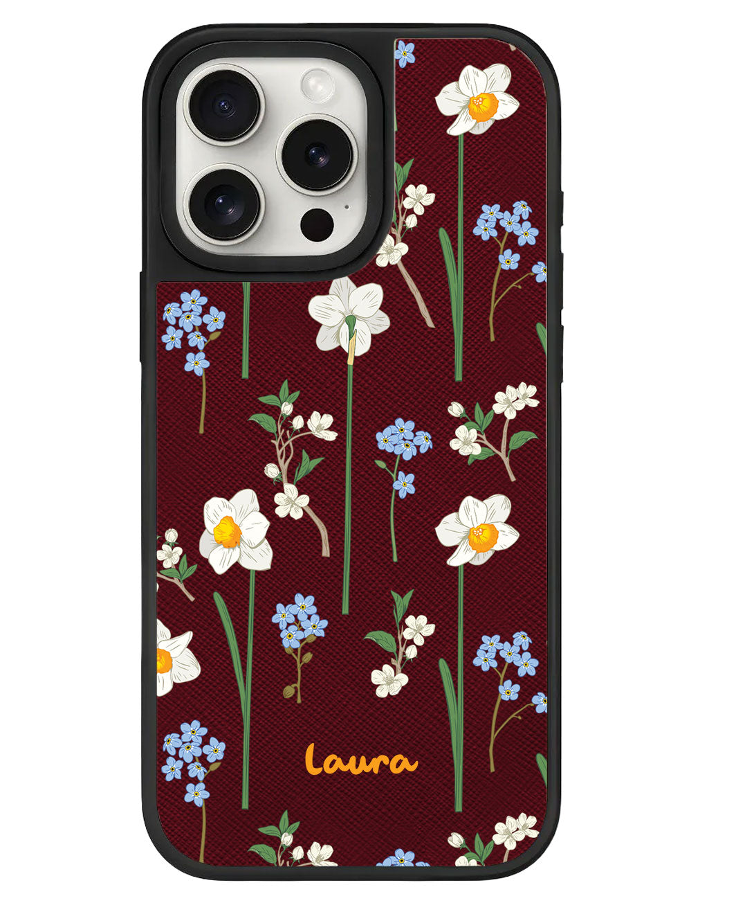 iPhone Leather Grip - December Narcissus