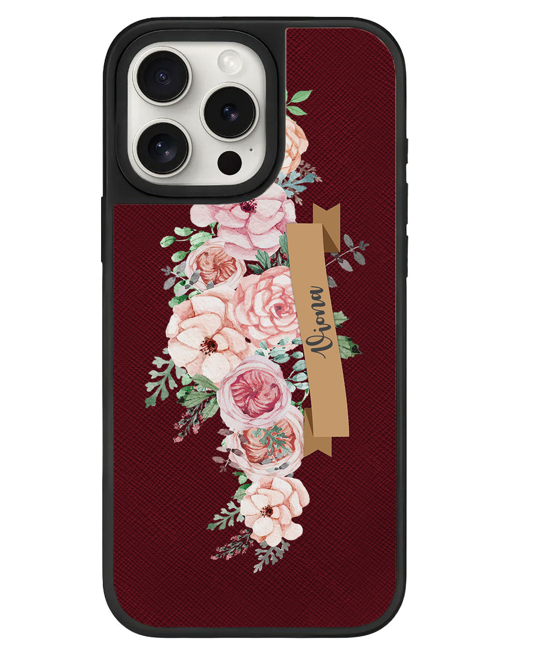 iPhone Leather Grip - Peony