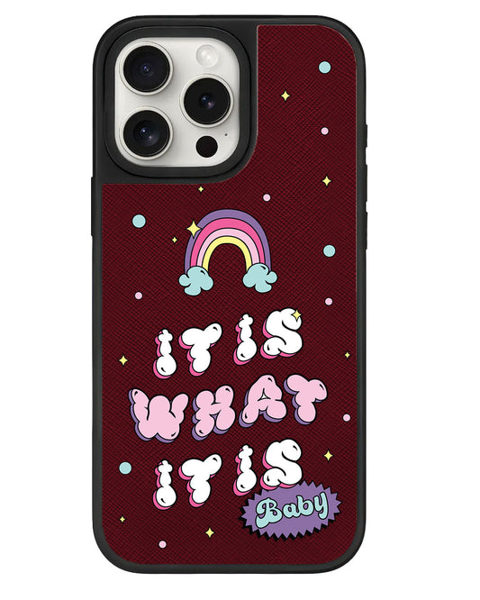 iPhone Leather Grip - It Is What It Is Baby