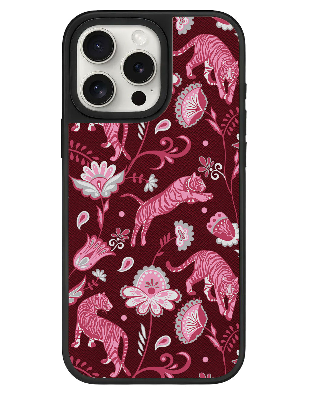 iPhone Leather Grip - Tiger & Floral 7.0