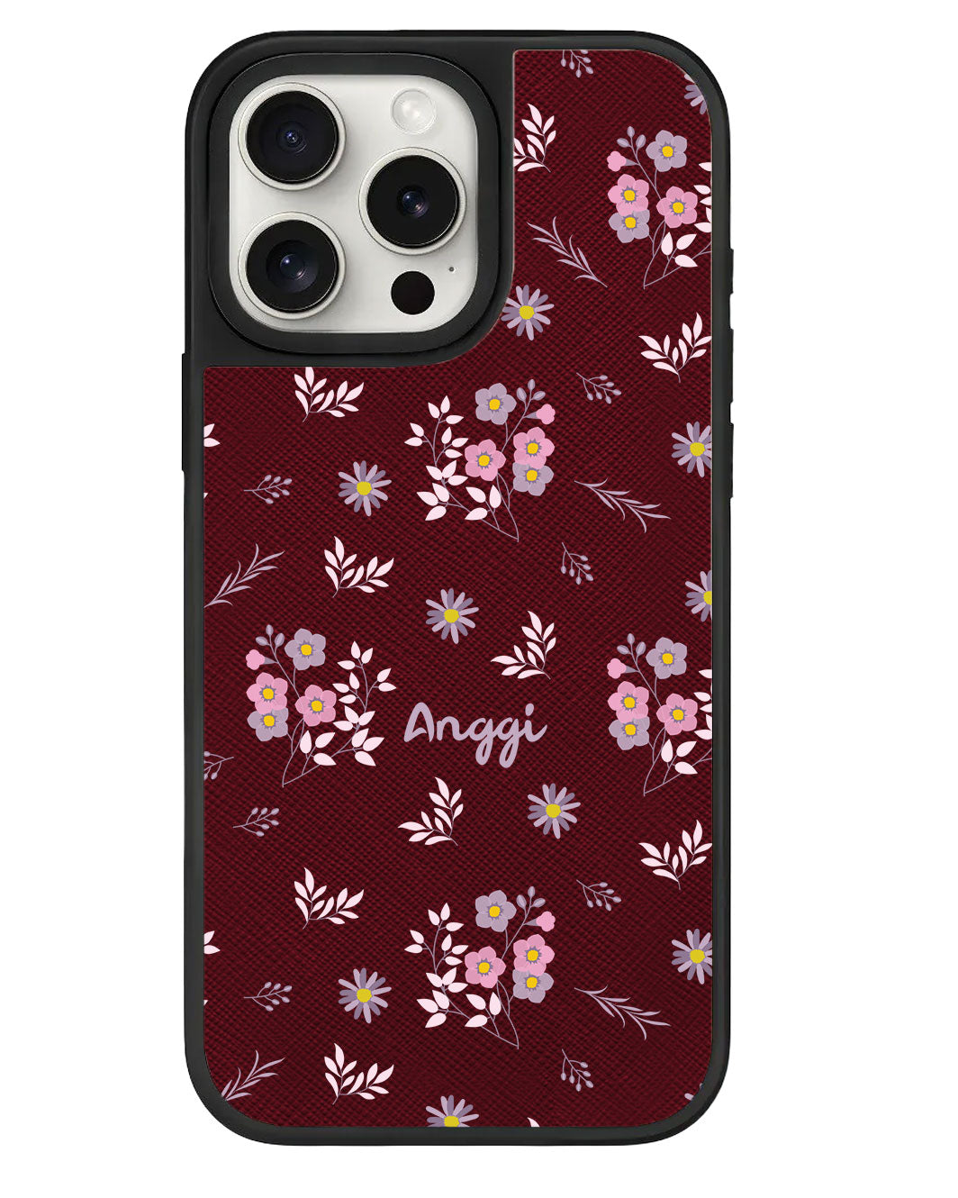 iPhone Leather Grip - Cherry Blossom