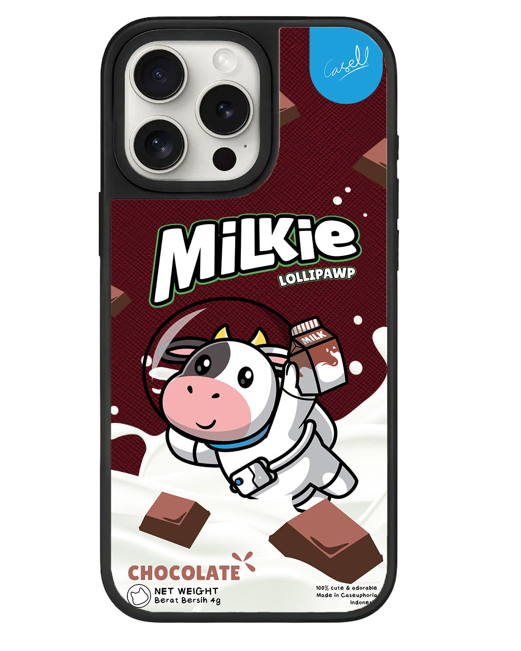 iPhone Leather Grip - Milkie