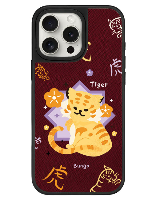 iPhone Leather Grip - Tiger (Shio / Chinese Zodiac)