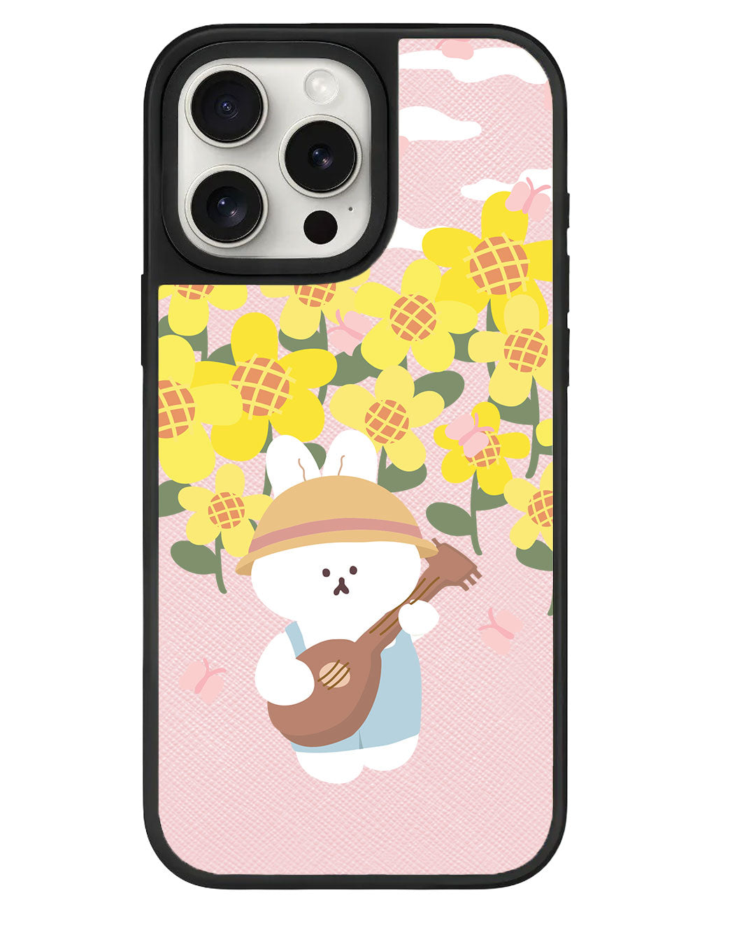 iPhone Leather Grip - Bunny Ukulele