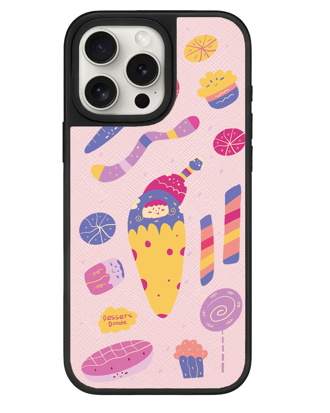 iPhone Leather Grip - Dessert Doodle