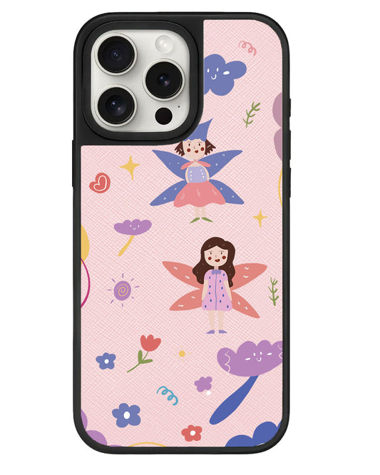 iPhone Leather Grip - Fairy Pattern