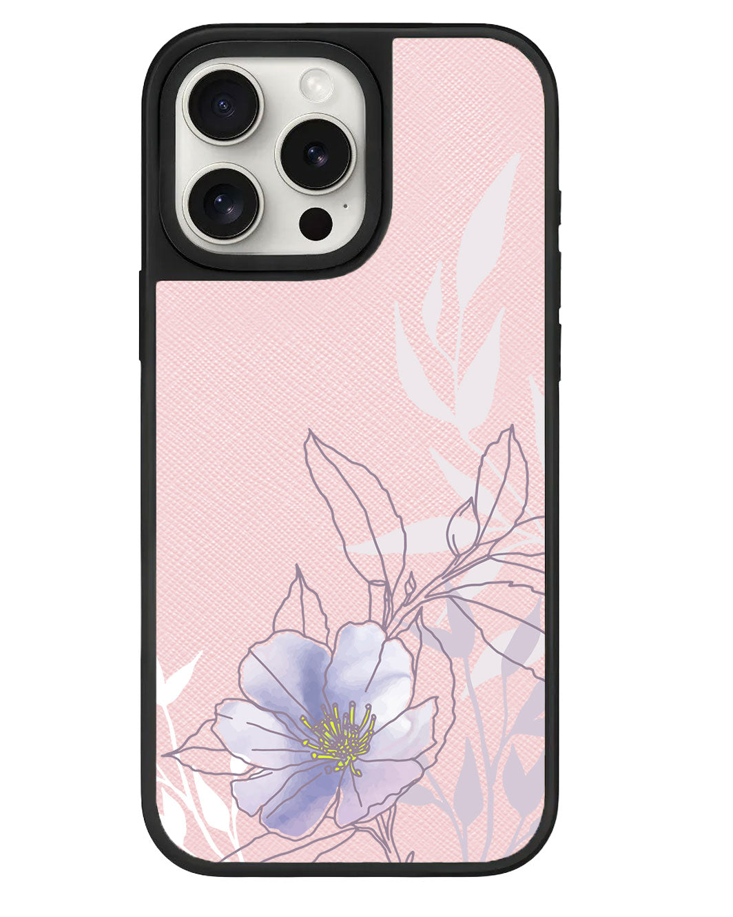 iPhone Leather Grip - Purple Lily