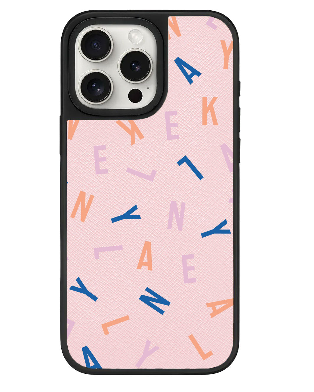 iPhone Leather Grip - CUSTOM MONOGRAM 1.0 Rainbow