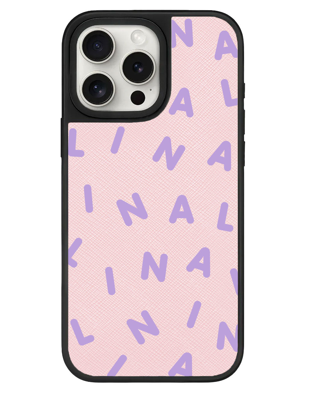 iPhone Leather Grip - CUSTOM MONOGRAM 2.0 LIlac