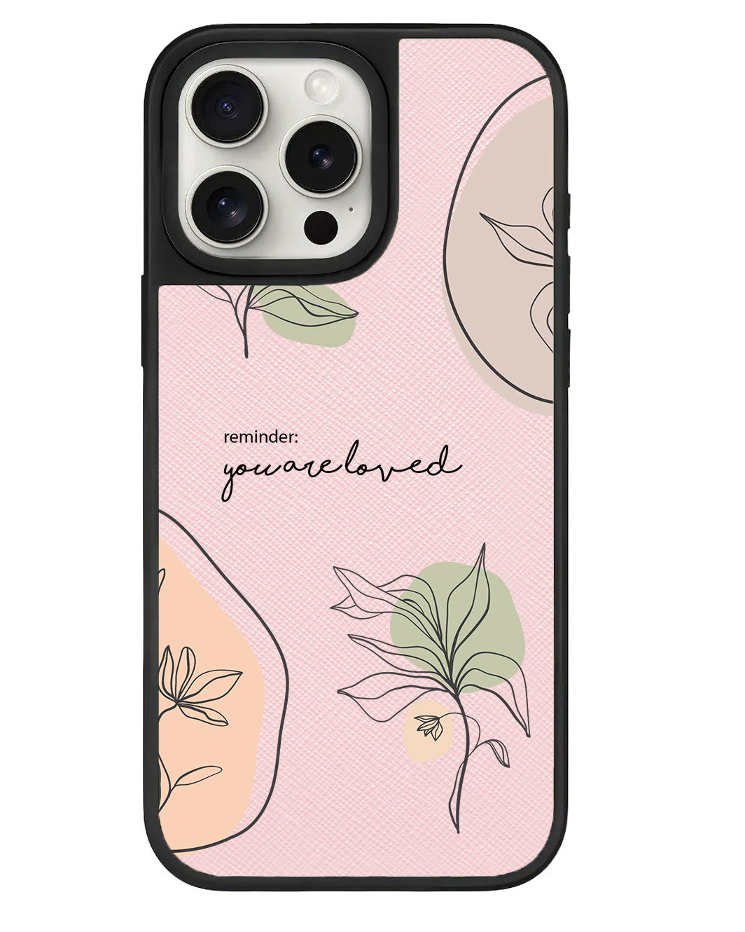 iPhone Leather Grip - Sketchy Flower