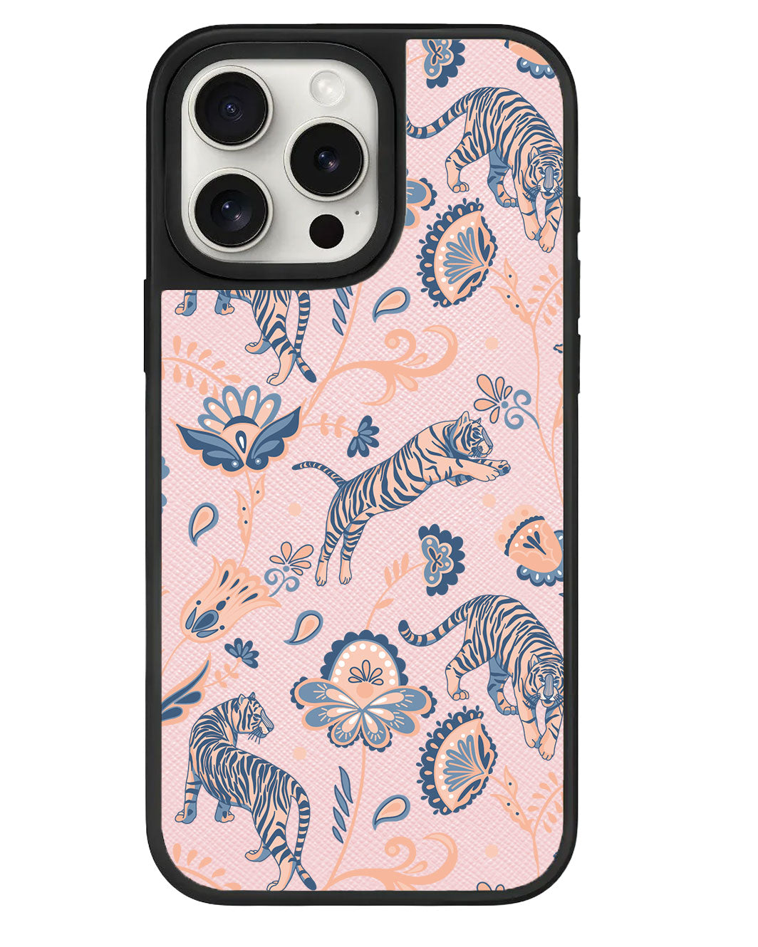 iPhone Leather Grip - Tiger & Floral 5.0