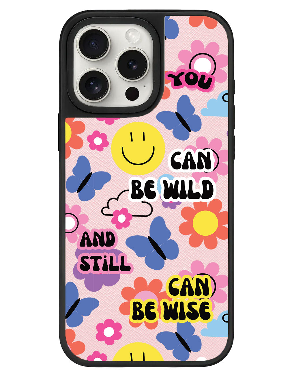 iPhone Leather Grip - You Can Be Wild & Free