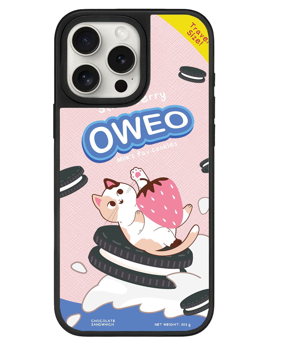 iPhone Leather Grip - Oweo Cat