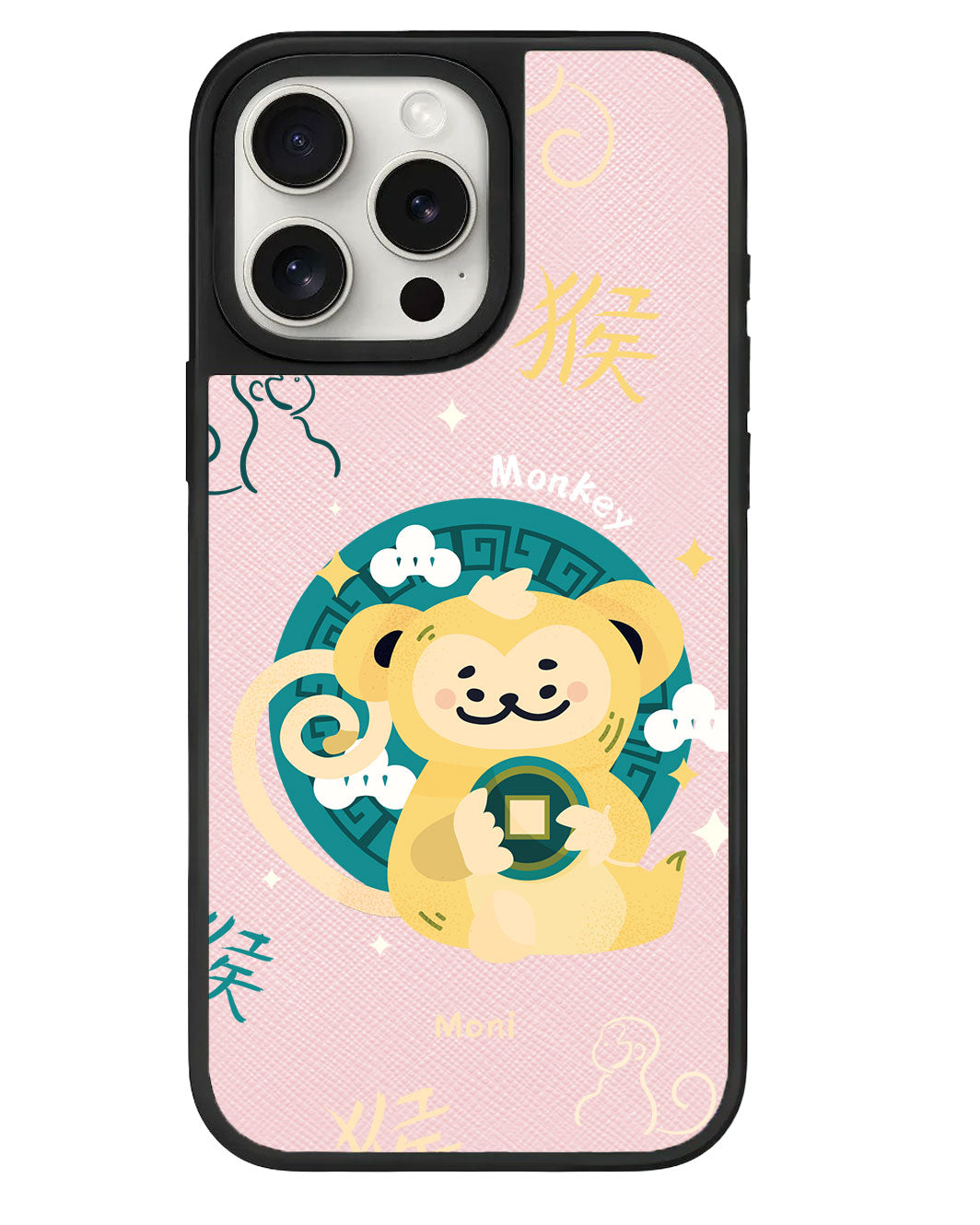 iPhone Leather Grip - Monkey (Shio / Chinese Zodiac)