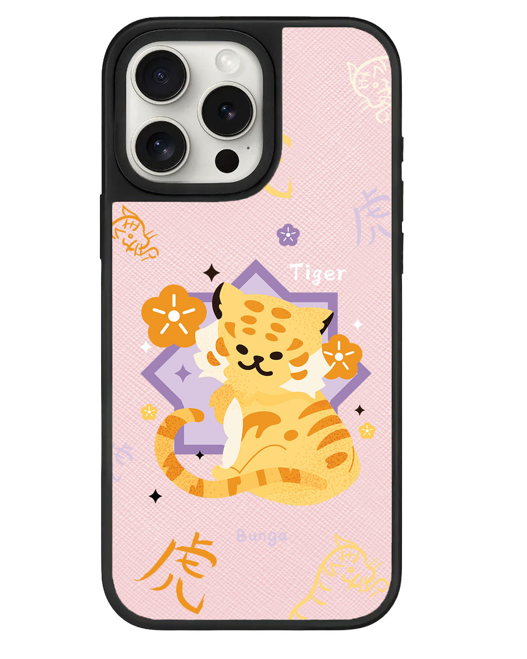 iPhone Leather Grip - Tiger (Shio / Chinese Zodiac)