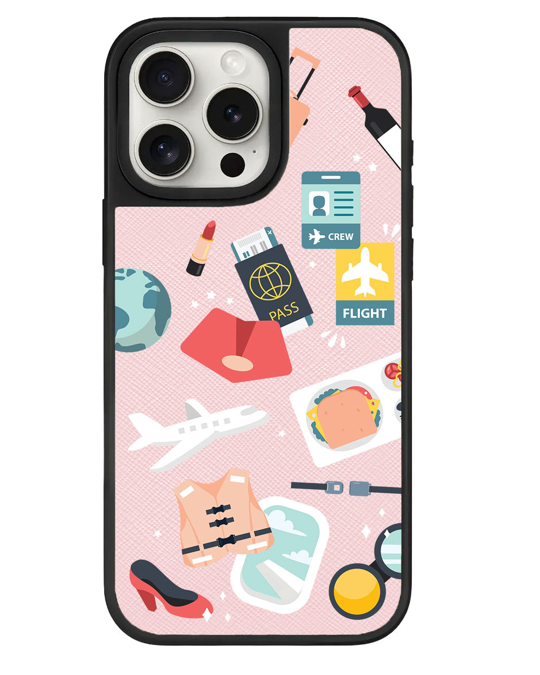 iPhone Leather Grip - Stewardess or Flight Attendant