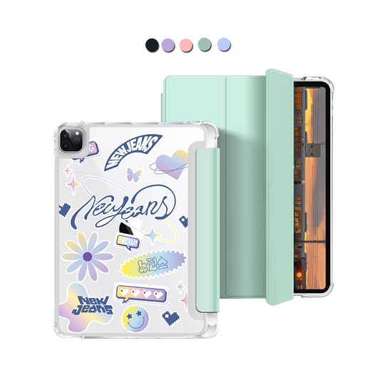 iPad Macaron Flip Cover - New Jeans OMG 2.0