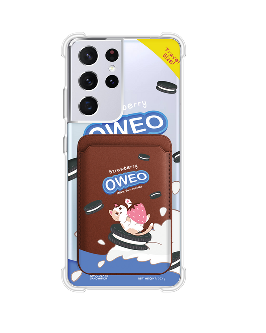 Android Magnetic Wallet Case - Oweo Cat