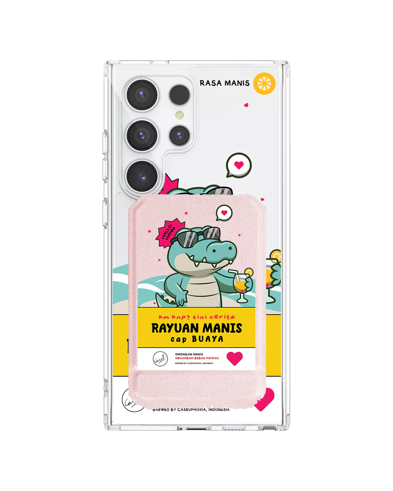 Android Magnetic Multifold Wallet - Cap Buaya