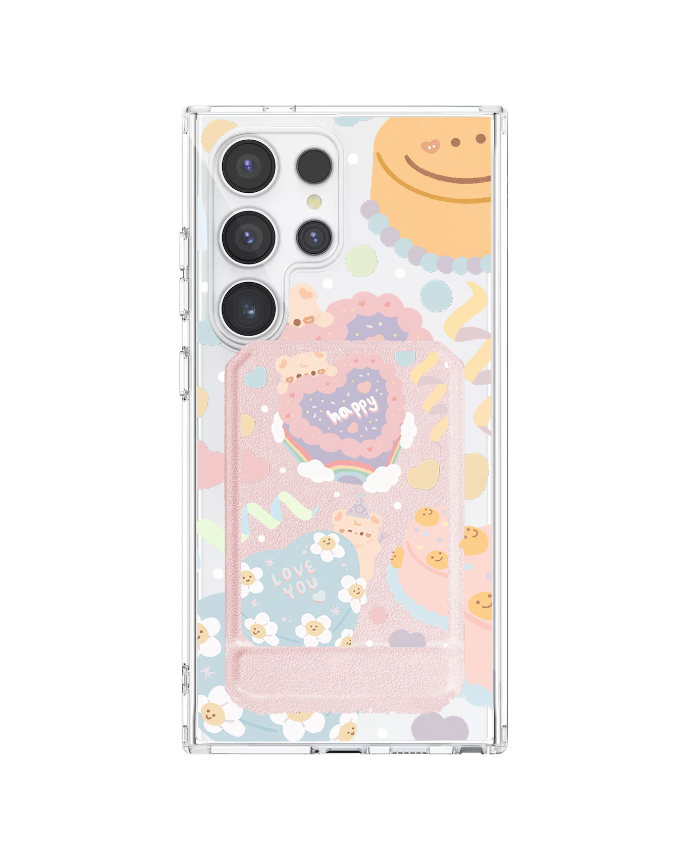 Android Magnetic Multifold Wallet - Cake Party