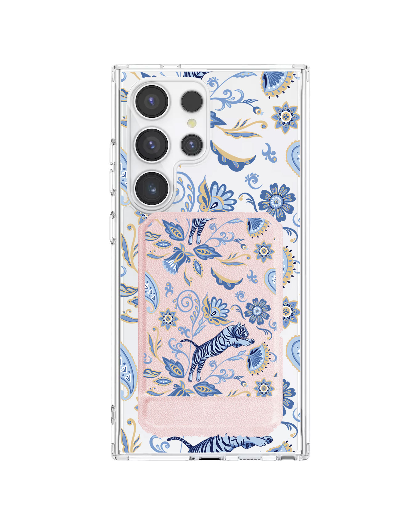 Android Magnetic Multifold Wallet - Tiger & Floral 1.0
