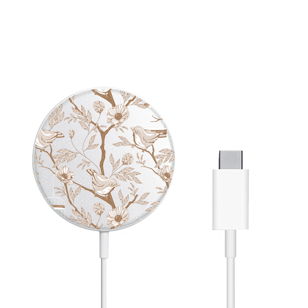 Magnetic Wireless Charger - Lovebird Monochrome 3.0