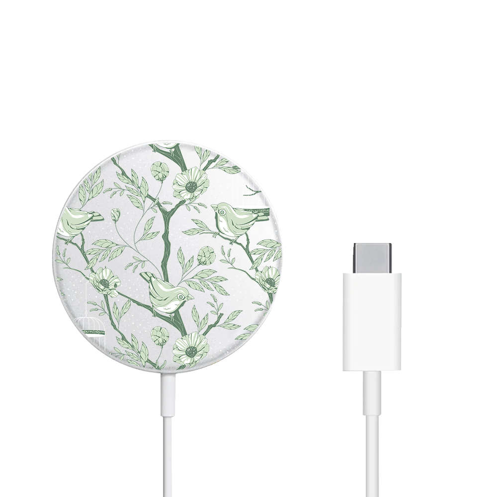 Magnetic Wireless Charger - Lovebird Monochrome 4.0