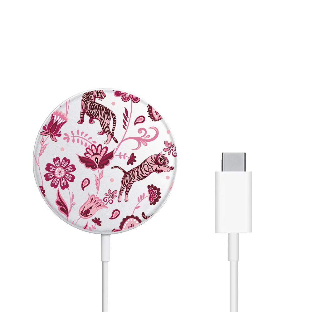 Magnetic Wireless Charger - Tiger & Floral 2.0