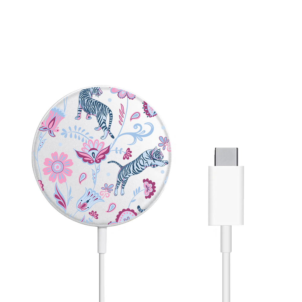 Magnetic Wireless Charger - Tiger & Floral 3.0