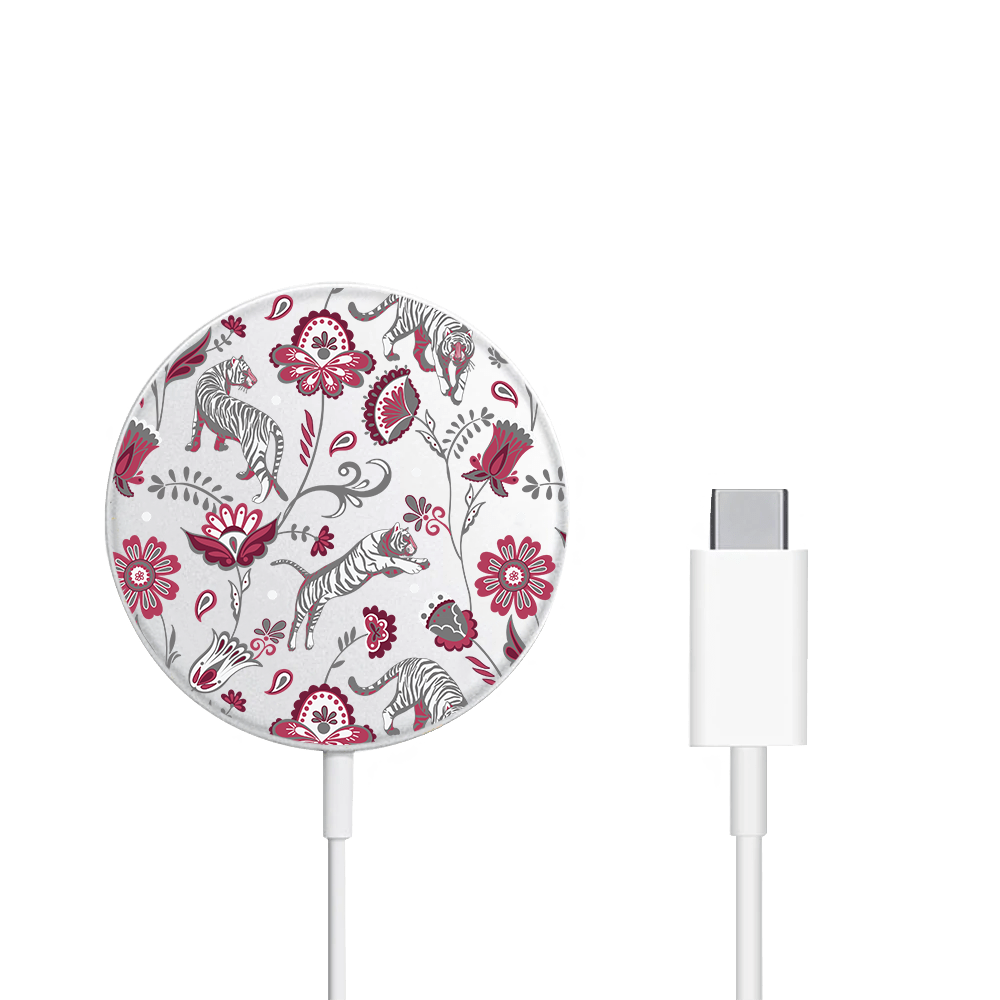 Magnetic Wireless Charger - Tiger & Floral 6.0