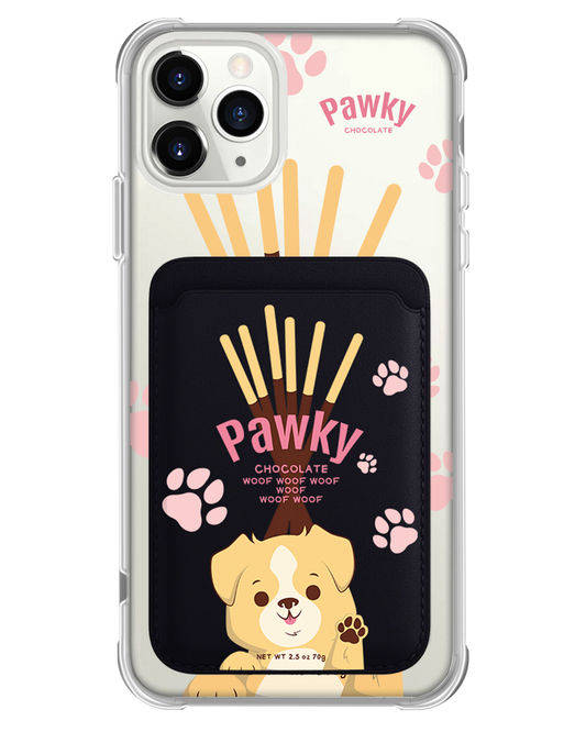 iPhone Magnetic Wallet Case - Pawky Dog