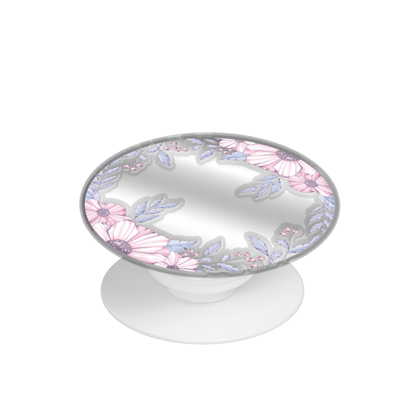 Pop Up Grip Mirror - Pink Blossom