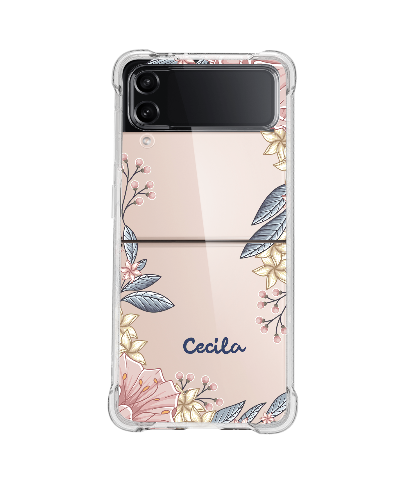 Android Flip / Fold Rearguard Hybrid - Pink Florals
