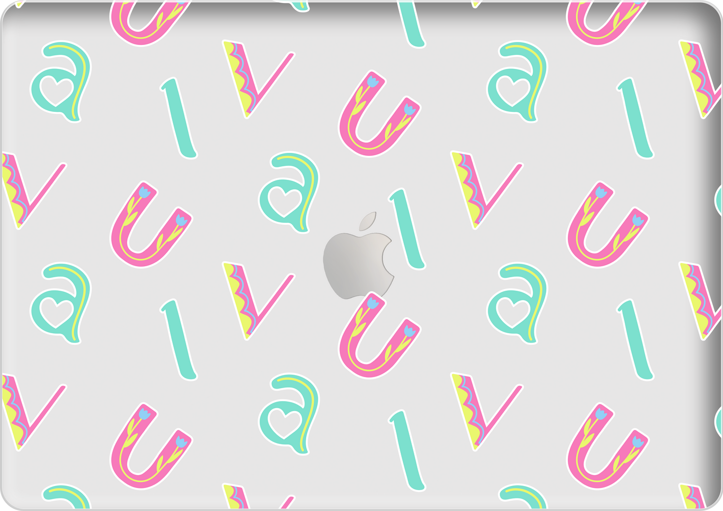 Macbook Snap Case - Playful Monogram 6.0
