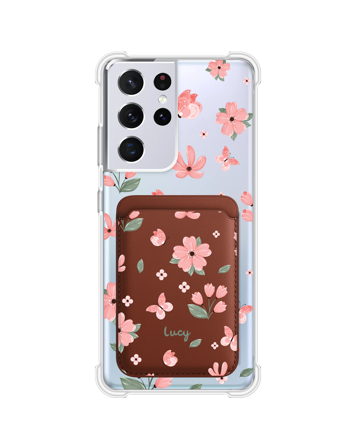 Android Magnetic Wallet Case - Pink Delight