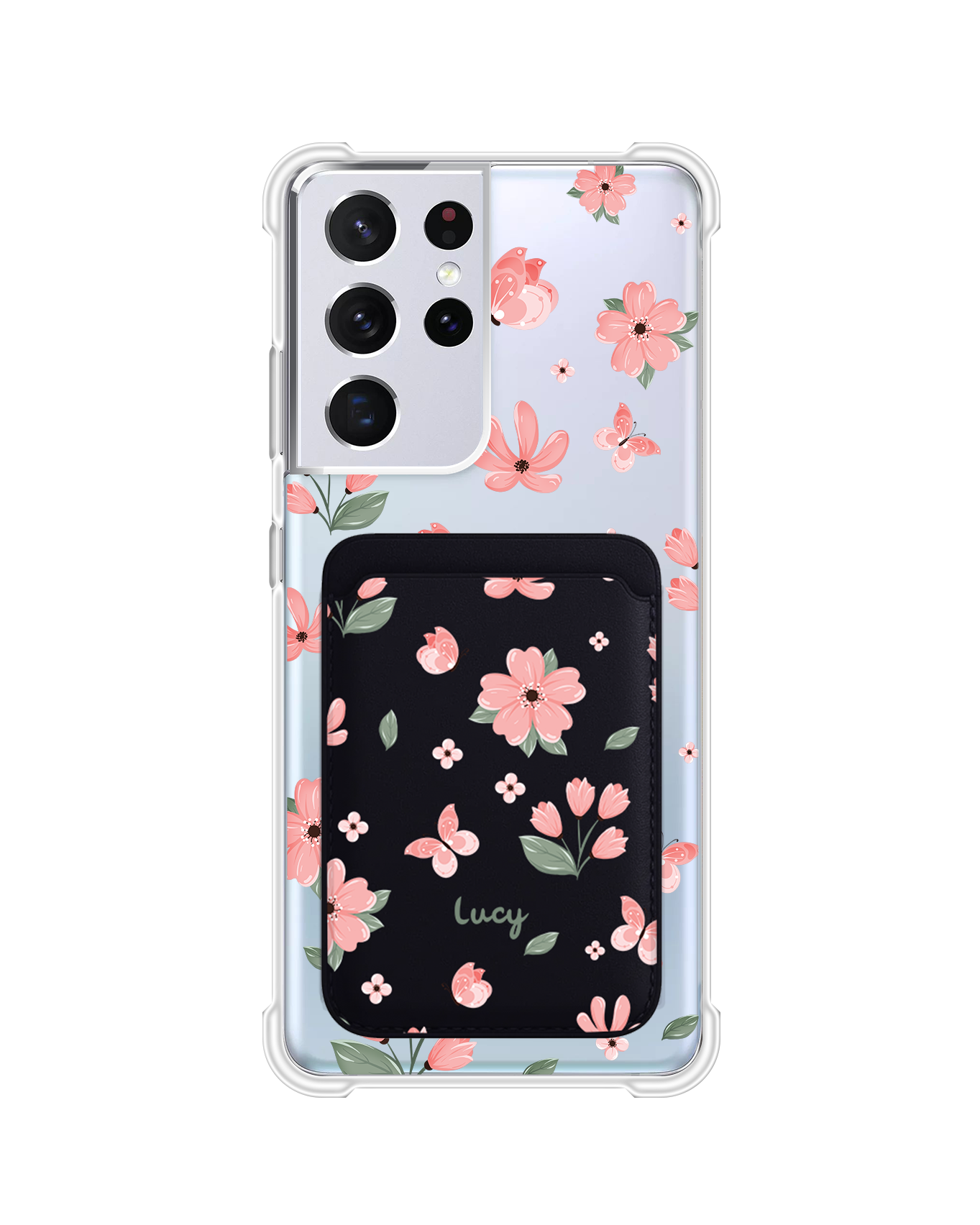 Android Magnetic Wallet Case - Pink Delight