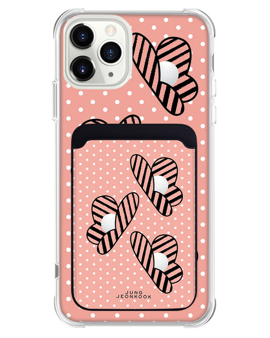 iPhone Magnetic Wallet Case - Pink Honey