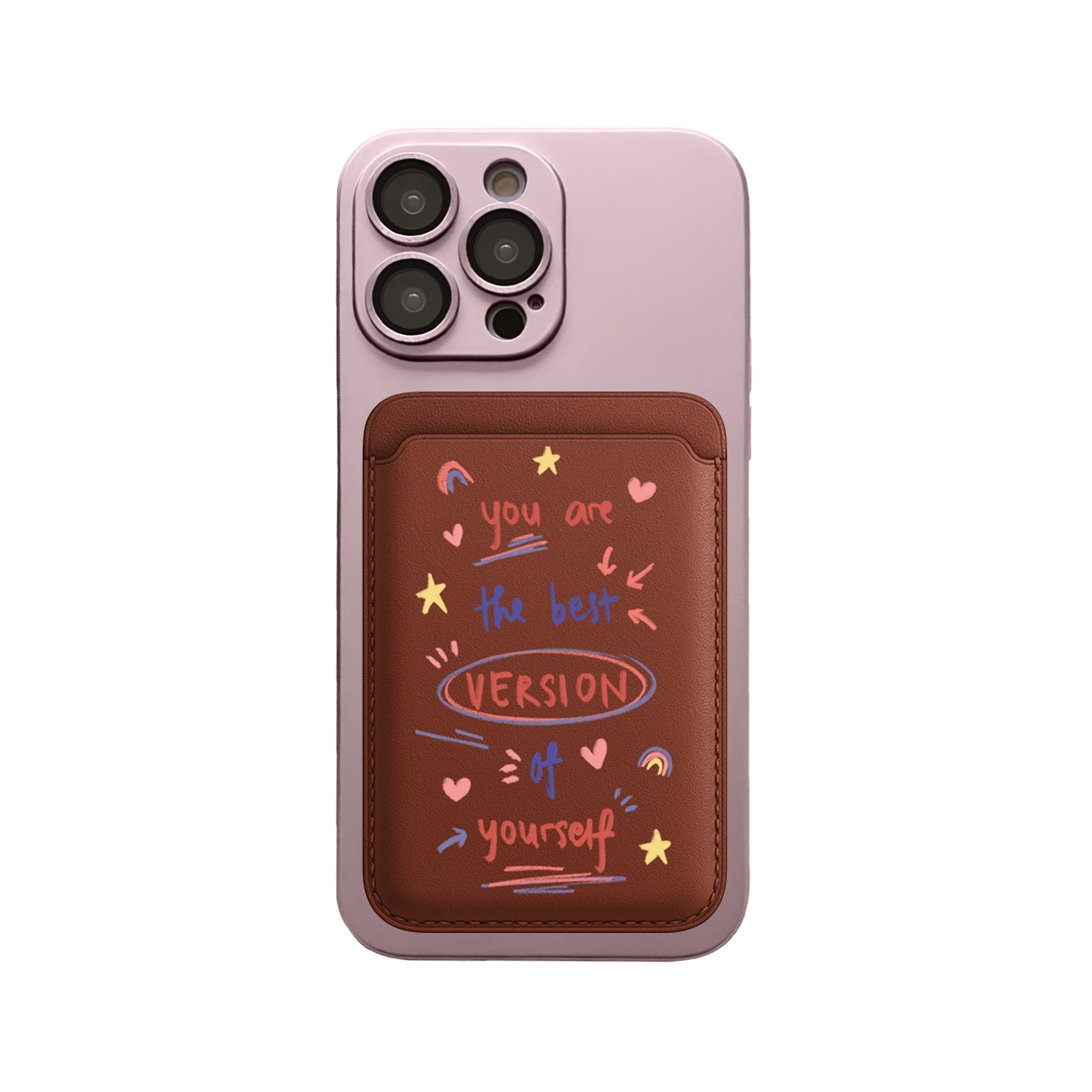 iPhone Magnetic Wallet Silicone Case - Love Yourself