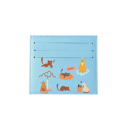 6 Slots Card Holder - Playful Cat 1.0