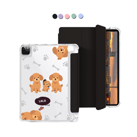iPad Macaron Flip Cover - Poodle Squad 1.0