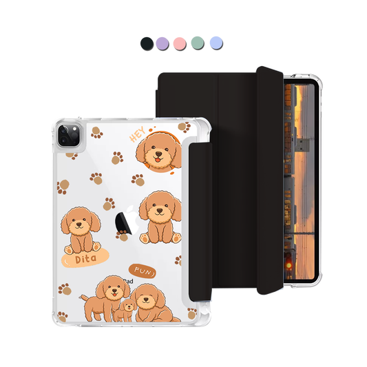 iPad Macaron Flip Cover - Poodle Squad 4.0