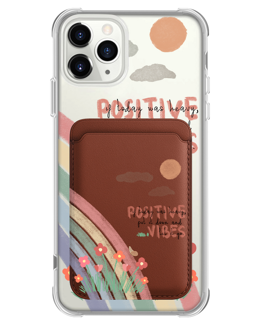 iPhone Magnetic Wallet Case - Positive Vibes