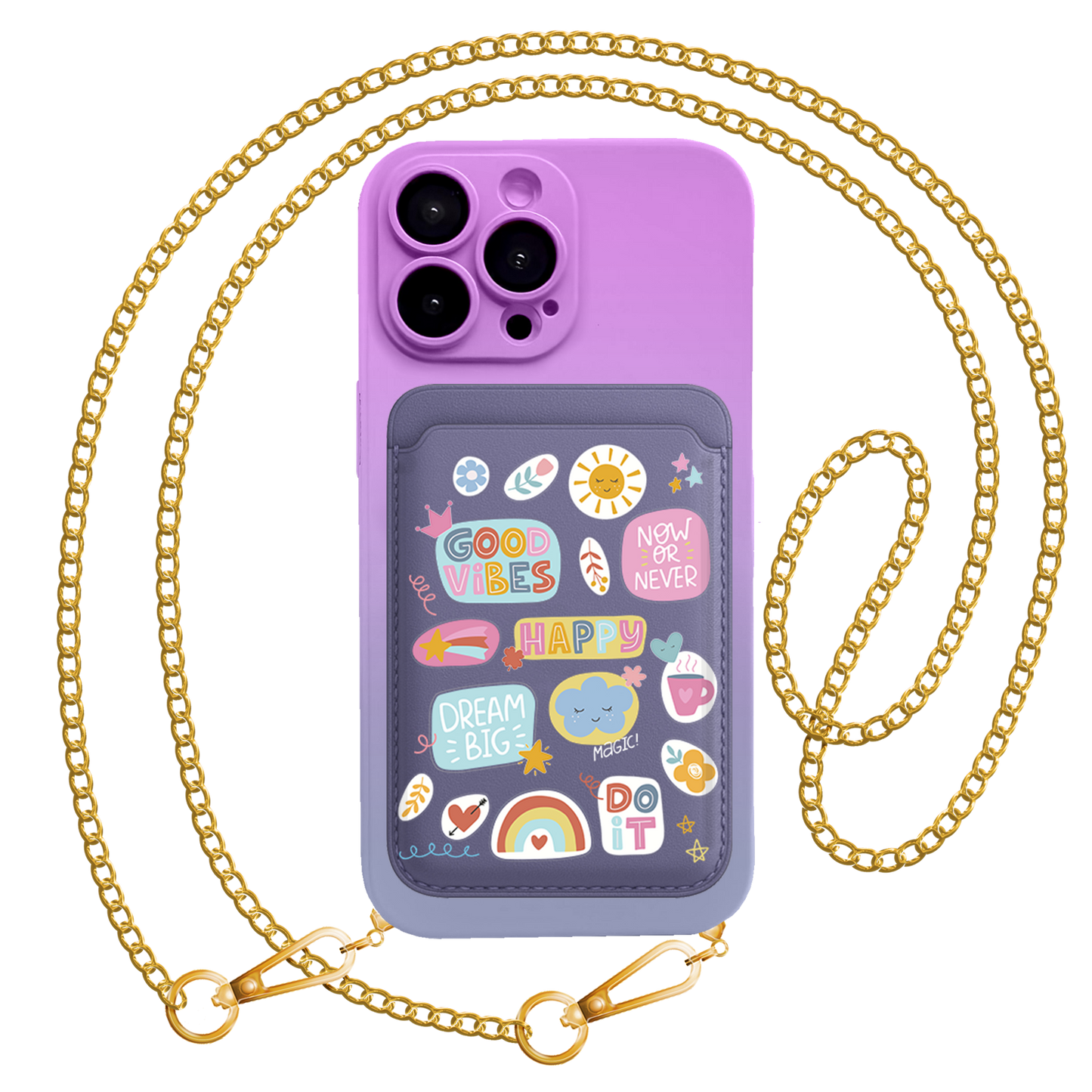 iPhone Magnetic Wallet Silicone Case - Good Day 2.0
