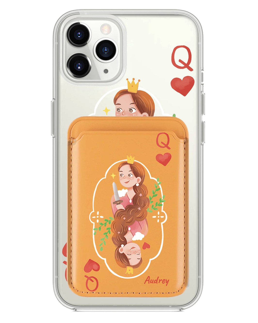 iPhone Magnetic Wallet Case - Queen (Couple Case)