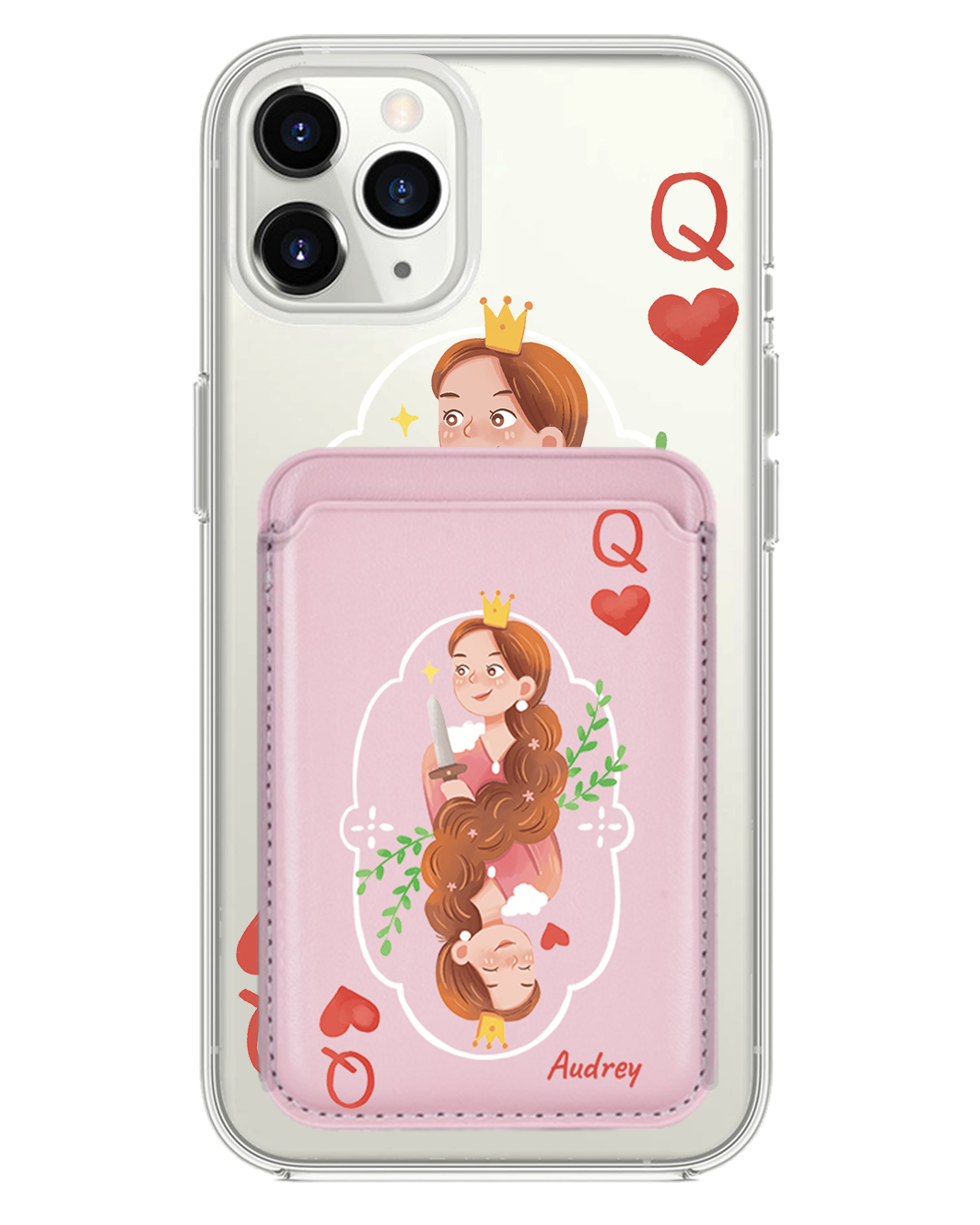 iPhone Magnetic Wallet Case - Queen (Couple Case)