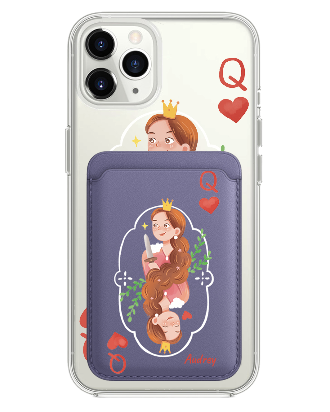 iPhone Magnetic Wallet Case - Queen (Couple Case)