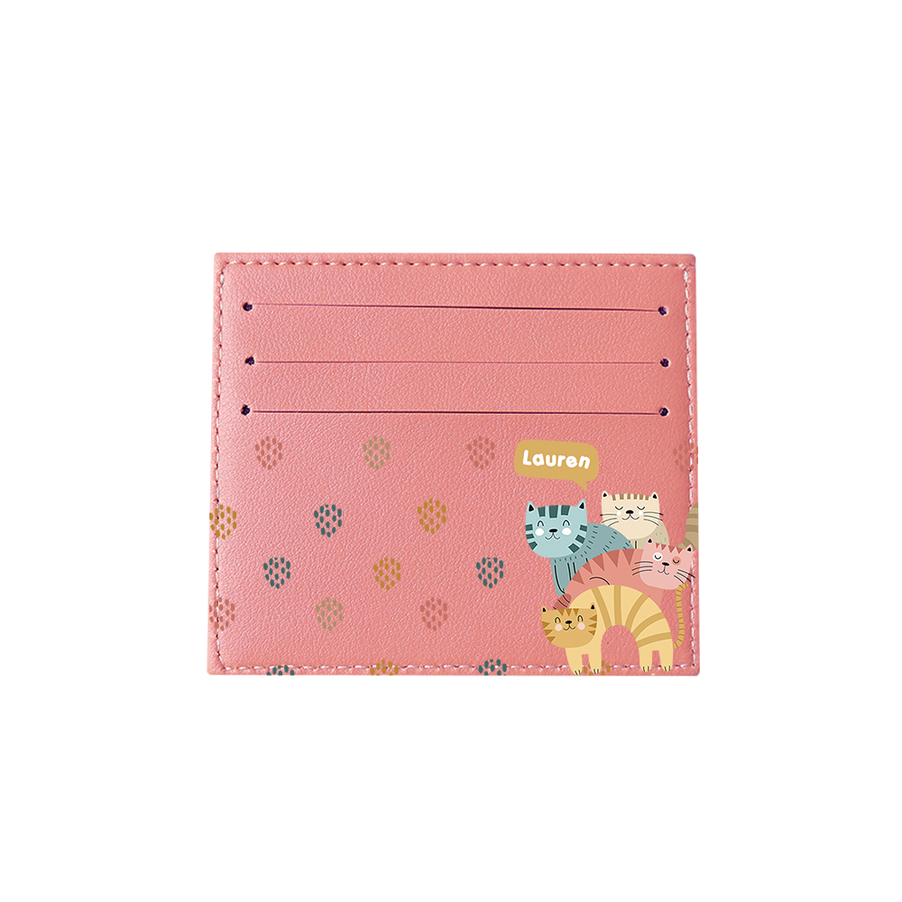 6 Slots Card Holder - Rainbow Meow 2.0
